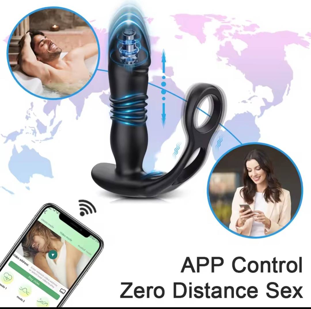 男性突き上げる前立腺マッサージ Bluetooth アプリばかたれバイブレーター